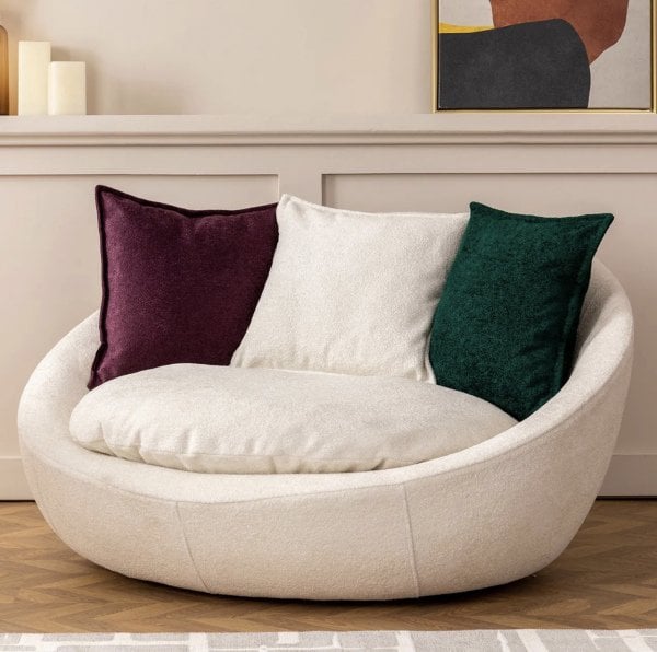 Teddy Kuanza Minderli Döner Berjer Tekli Koltuk