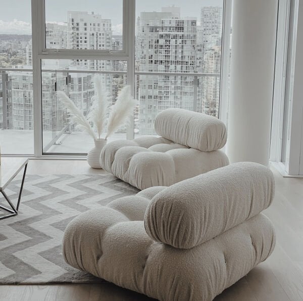 Bellini Modüler Tekli Koltuk Tedy Berjer Orta Modül