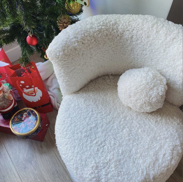 Cookie Teddy Puf Gold Detaylı