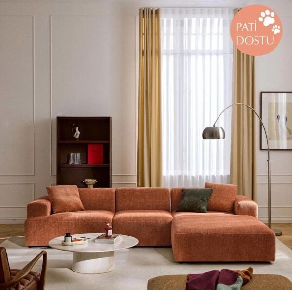 Molly Köşe Koltuk Teddy 290x180 cm (Pati Dostu)