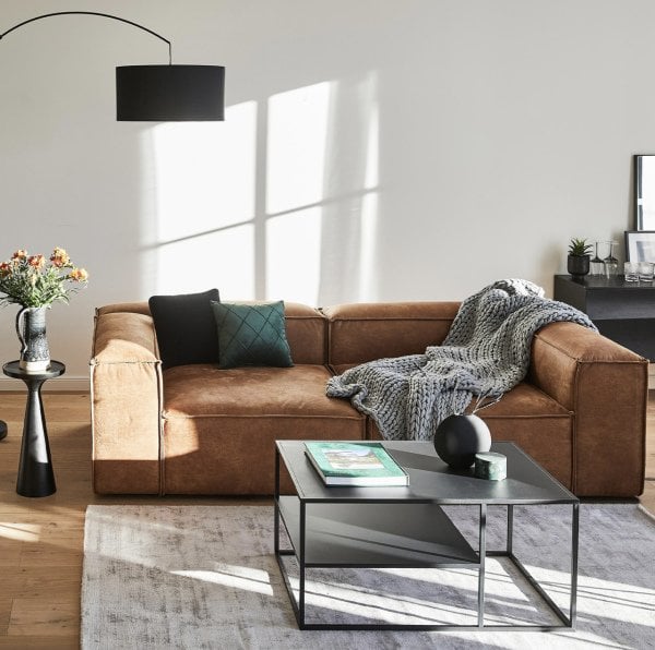 Frida Modüler Koltuk, Kanepe 2 Modül, Nubuk, 210 cm