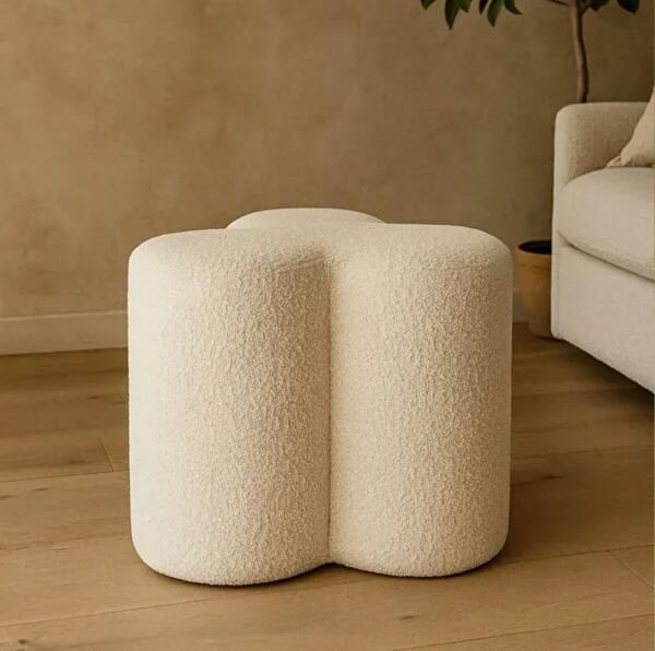 Daisy Papatya Teddy Beyaz Peluş Puf