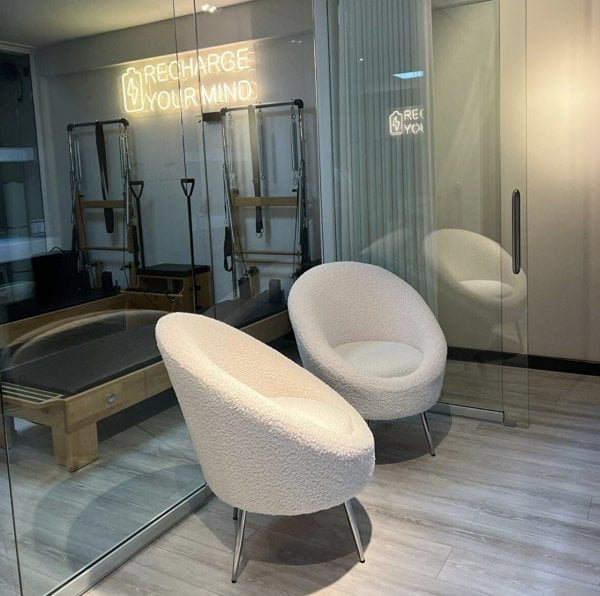 Lucca Elips Tedy Berjer Gümüş Ayaklı Tekli Koltuk