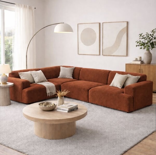 Molly 4 Modül Köşe Koltuk, Babyface 210x290 cm