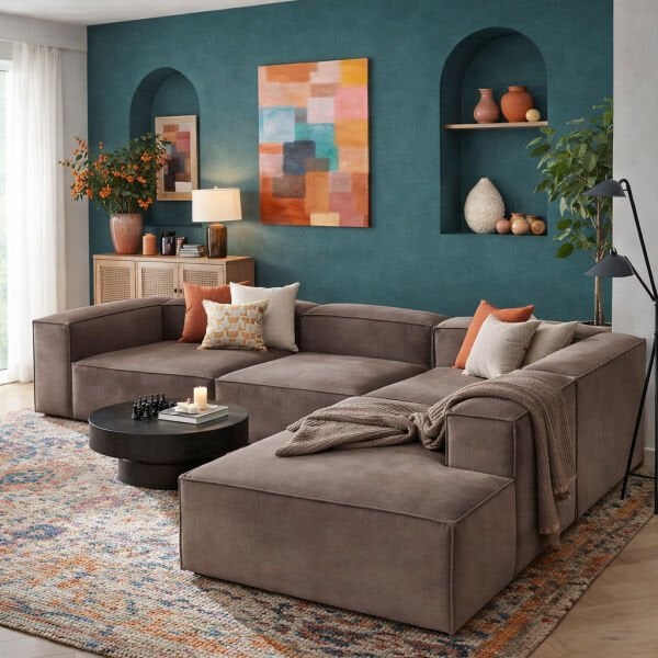 Frida 4 Modül Dinlenme Puflu, Babyface, 290x240 cm