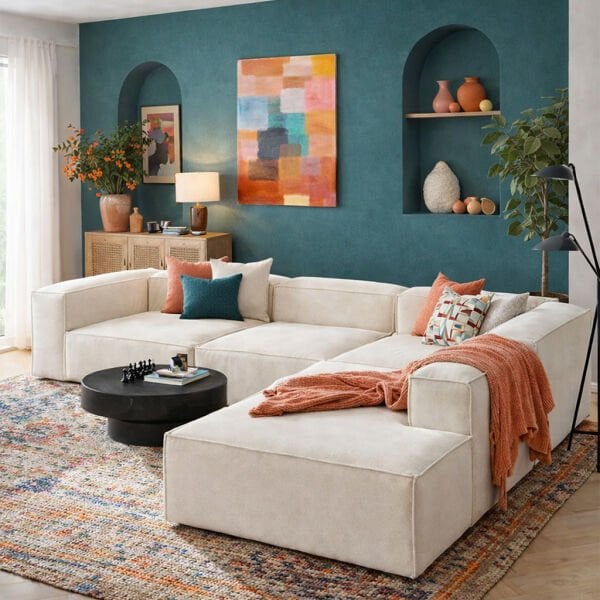 Frida 4 Modül Dinlenme Puflu, Babyface, 290x240 cm