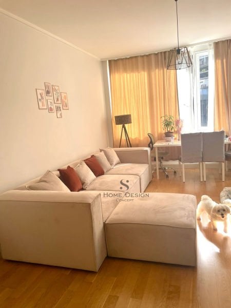 Frida Modüler Köşe Koltuk Takımı Puf 4 Modül Babyface Ekru