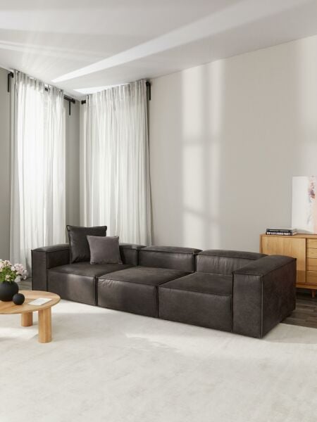 Frida Modüler Köşe Koltuk Takımı 3 Modül Nubuk