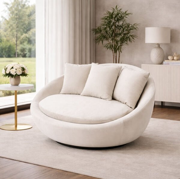 Kuanza 360 derece Döner Berjer Tekli Koltuk, Babyface