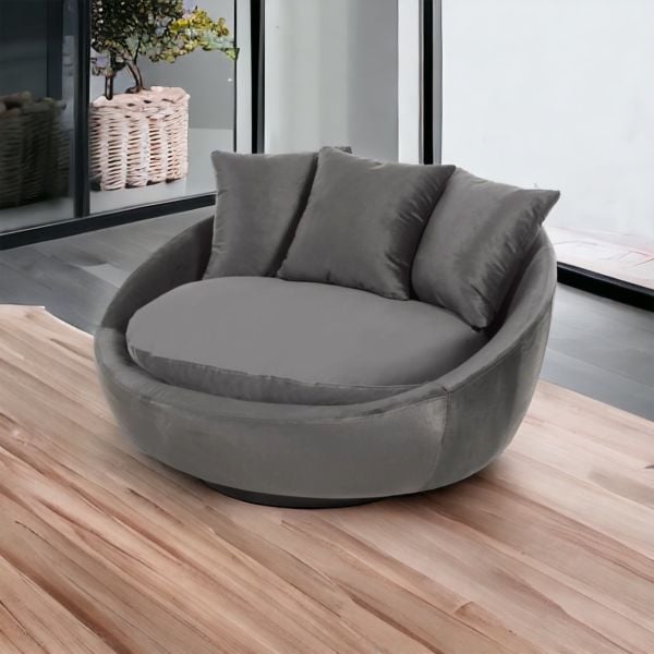 Kuanza Minderli Döner Berjer Tekli Koltuk