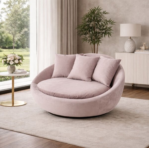 Kuanza 360 derece Döner Berjer Tekli Koltuk, Babyface