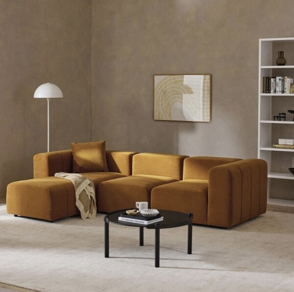 Pietro 4 Modül Modüler Kanepe Köşe Koltuk Takımı Kadife, 290x190 cm