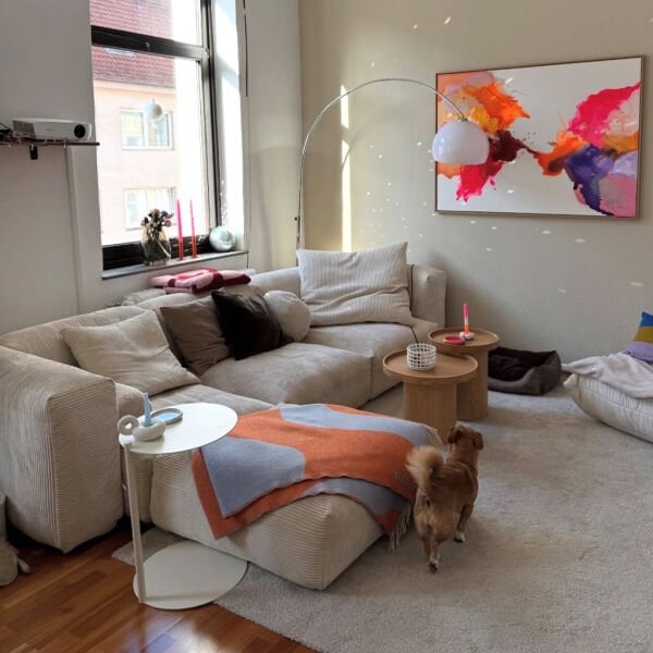 Cloud 4 Modül Pofidik Modüler Kanepe L Köşe Koltuk Takımı, Fitilli, 360x230 cm