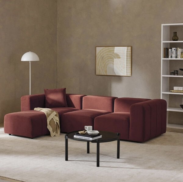 Pietro 4 Modül Modüler Kanepe Köşe Koltuk Takımı Kadife, 290x190 cm
