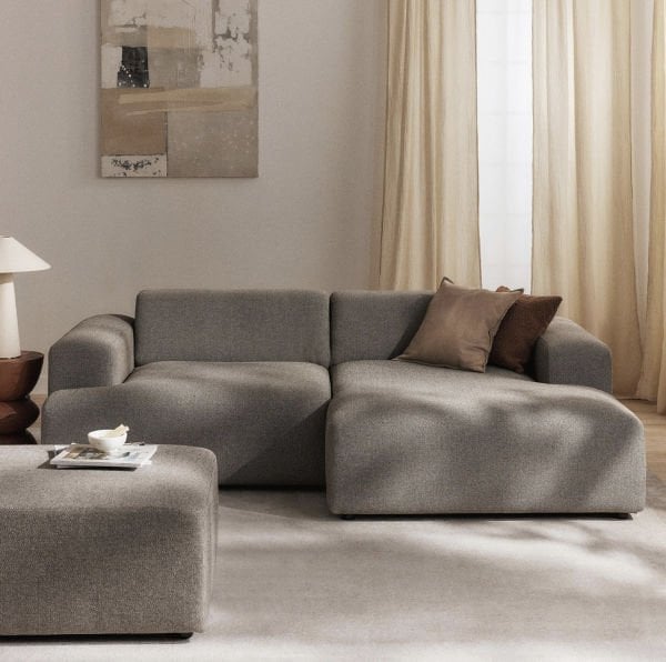 Molly Mini 2 Modül Köşe Kanepe Köşe Koltuk Keten