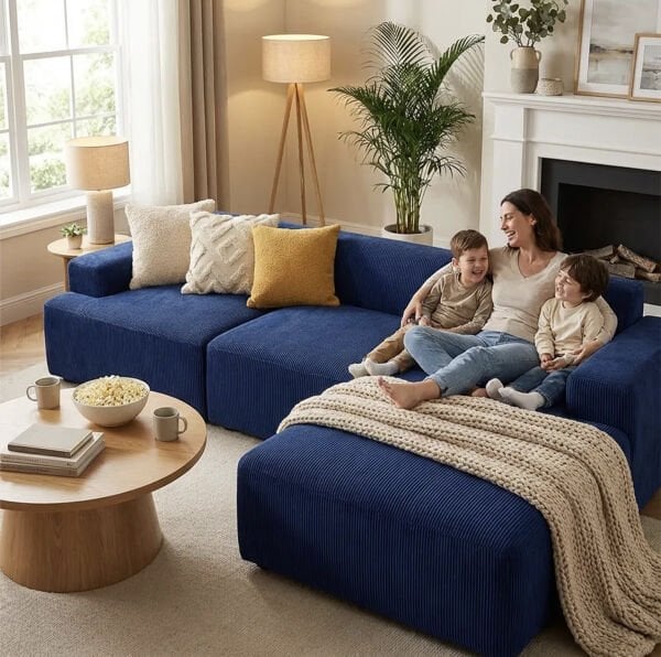 Molly Köşe Koltuk Kanepe Fitilli