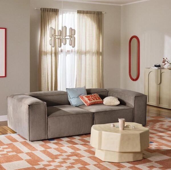 Frida Modüler Koltuk Takımı 2 Modül Fitilli