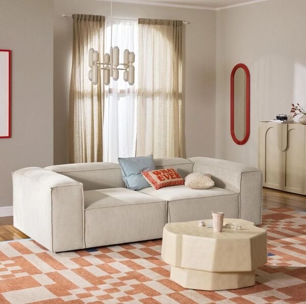 Frida Modüler Koltuk Takımı 2 Modül Fitilli