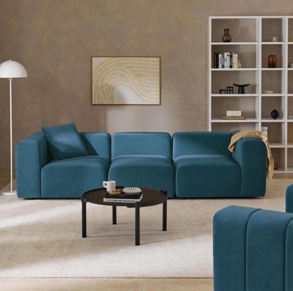 Pietro 3 Modül Modüler Kanepe Mini Köşe Koltuk Yönsüz Kadife