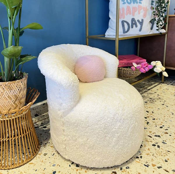 Milka Çocuk Teddy 360 Döner Berjer, Kedi - Köpek Yatağı