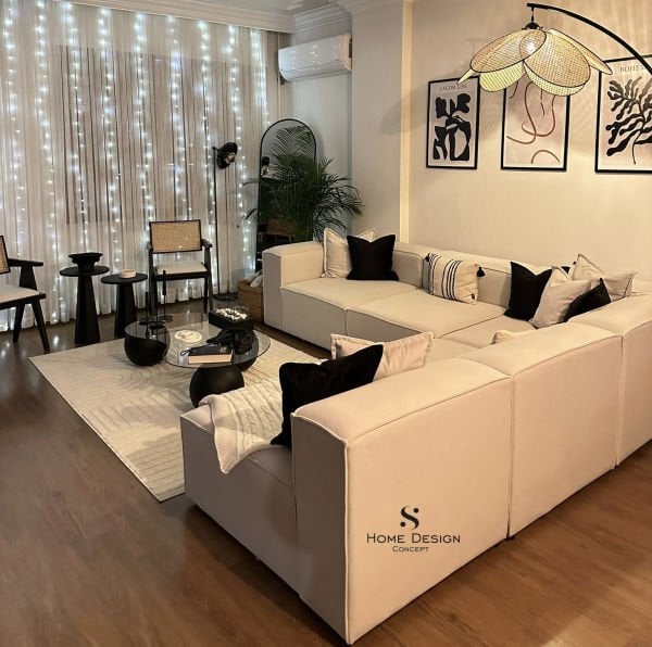 Frida 5 Modül Pofidik Modüler Kanepe L Köşe Koltuk Takımı, Yönsüz Kadife, 290x265 cm