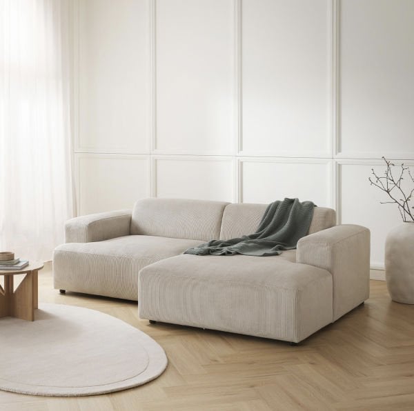 Molly Mini 2 Modül Köşe Kanepe Köşe Koltuk Fitilli