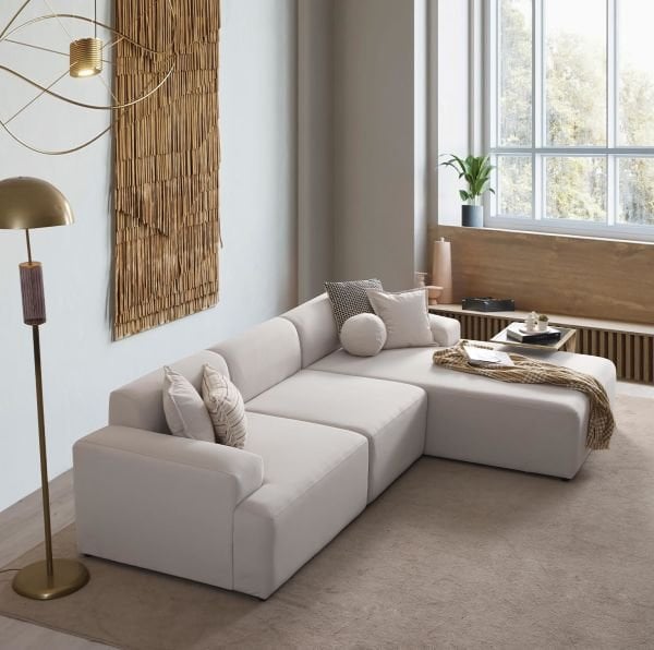 Molly Modüler Köşe Koltuk Kanepe Yönsüz Kadife
