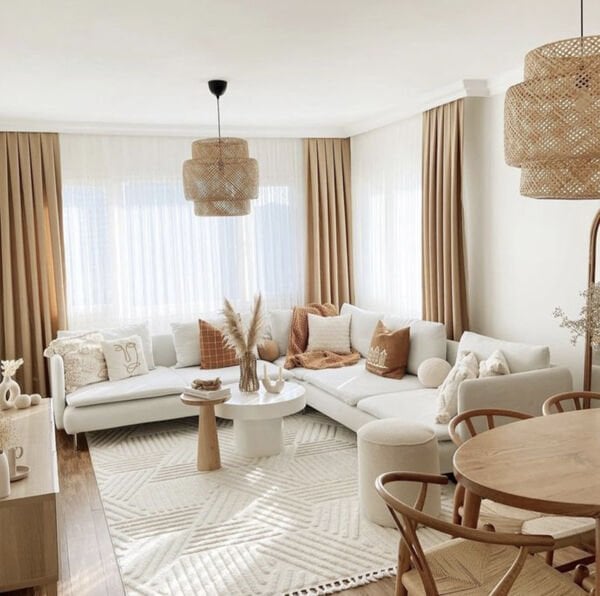 Luna 5 Modül Keten Köşe Koltuk 270x270 cm