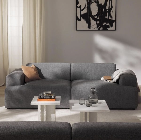 Molly 2 Modül Kanepe Koltuk Keten