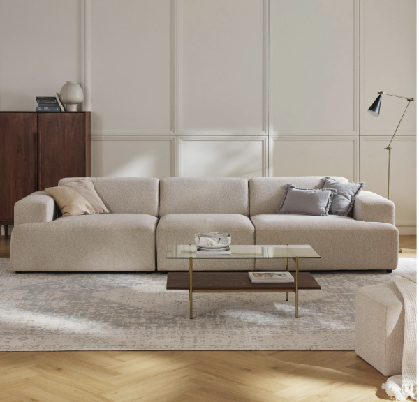 Molly 3 Modül Kanepe Koltuk Keten