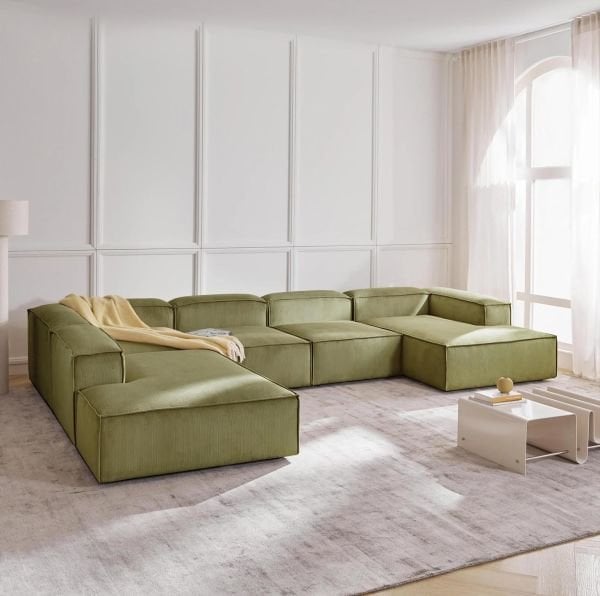 Frida 5 Modül Pofidik Modüler Kanepe Xl Köşe Koltuk Takımı Fitilli