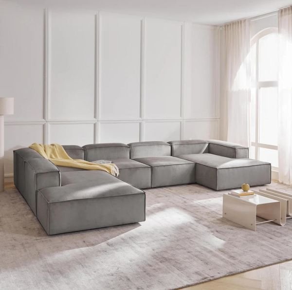 Frida 5 Modül Pofidik Modüler Kanepe Xl Köşe Koltuk Takımı Fitilli