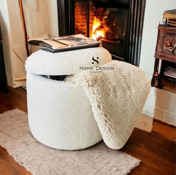 Mints Sandıklı Teddy Puf