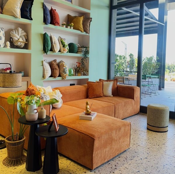 Frida 4 Modül Pofidik Modüler Kanepe L Köşe Koltuk Takımı, Dokulu Kadife, 290x190 cm