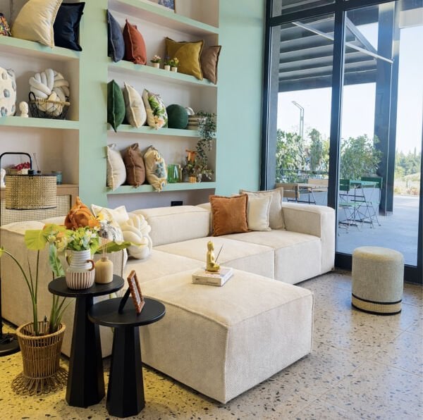 Frida 4 Modül Pofidik Modüler Kanepe L Köşe Koltuk Takımı, Dokulu Kadife, 290x190 cm