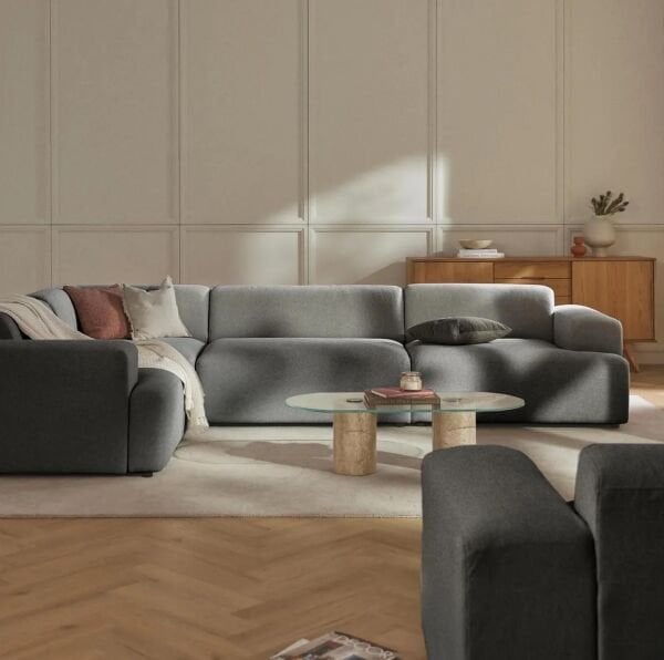 Molly 4 Modül Köşe Koltuk, Keten 210x290