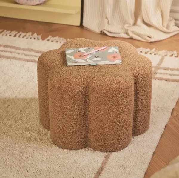 Daisy Papatya Teddy Beyaz Peluş Puf